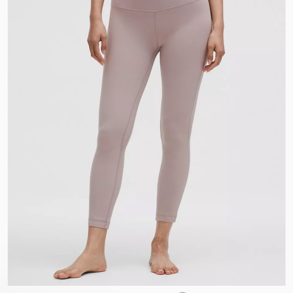 NWT Lululemon Align HR 25” Leggings in Mauve Grey